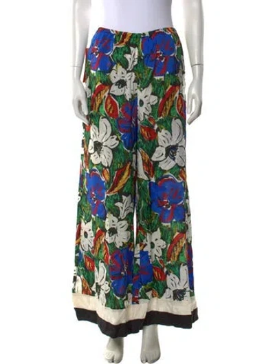 Pre-owned Simon Miller Floral Print Wide Leg Pants W/ Tags In Multi