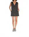 Simon Miller Fountain Fringe Dress In Black In Black