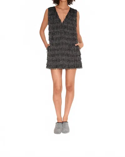 Simon Miller Fountain Fringe Dress In Black