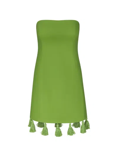Simon Miller Freya Strapless Mini Dress In Green