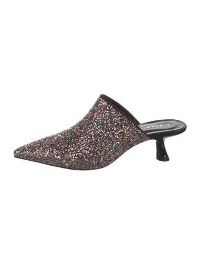 Pre-owned Simon Miller Glitter Glitter Accents Mules In Multi