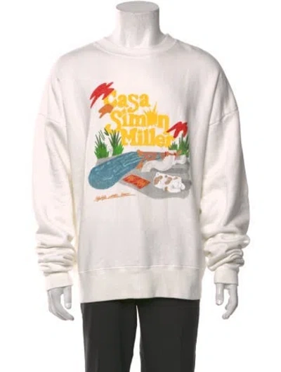 Pre-owned Simon Miller Graphic Print Crew Neck Sweatshirt W/ Tags In Multicolor