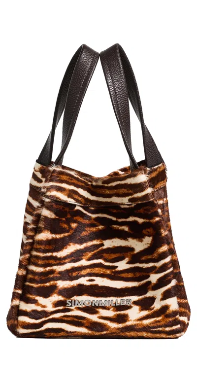 Simon Miller Haircalf Quad Bucket Bag Abstract Cheetah