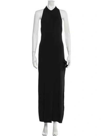 Pre-owned Simon Miller Halterneck Long Dress In Black