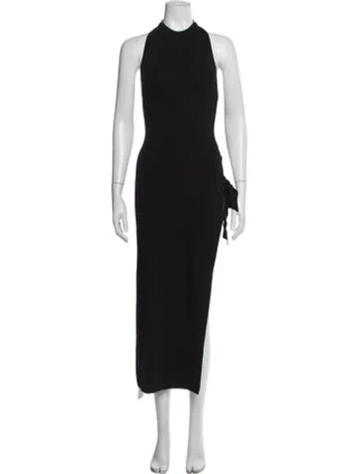 Pre-owned Simon Miller Halterneck Long Dress In Black