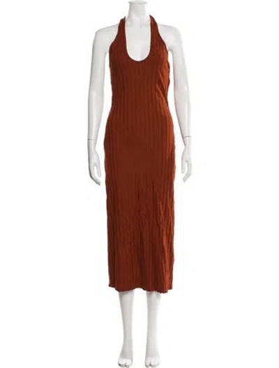 Pre-owned Simon Miller Halterneck Long Dress In Multi