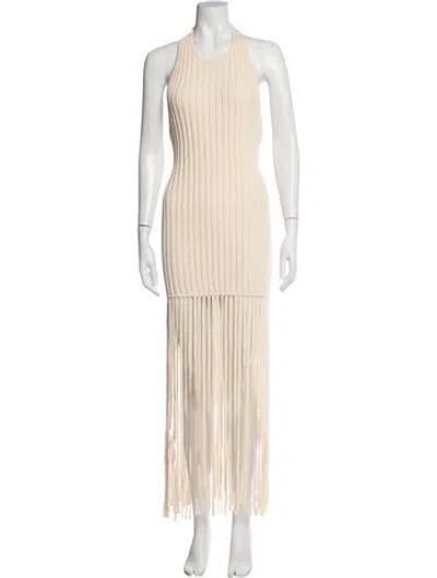 Pre-owned Simon Miller Halterneck Long Dress W/ Tags In Neutrals
