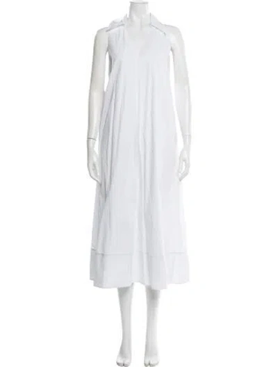 Pre-owned Simon Miller Halterneck Long Dress W/ Tags In White