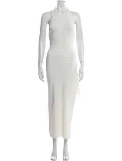 Pre-owned Simon Miller Halterneck Long Dress In White