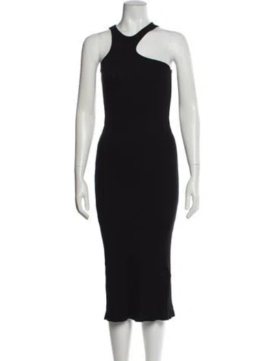 Pre-owned Simon Miller Halterneck Midi Length Dress In Blue