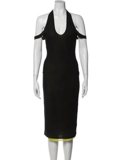 Pre-owned Simon Miller Halterneck Midi Length Dress In Green