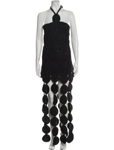 Pre-owned Simon Miller Halterneck Mini Dress In Black