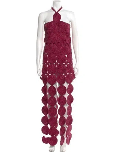 Pre-owned Simon Miller Halterneck Mini Dress In Pink