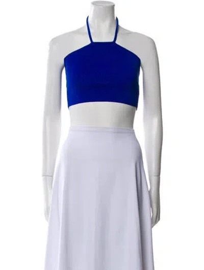 Pre-owned Simon Miller Halterneck Sleeveless Crop Top In Orange