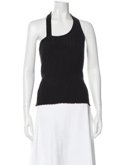 Pre-owned Simon Miller Halterneck Sleeveless Top In Black