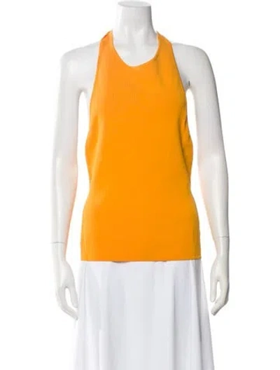 Pre-owned Simon Miller Halterneck Sleeveless Top W/ Tags In Orange