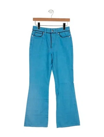 Pre-owned Simon Miller High-rise Flared Jeans In Blue
