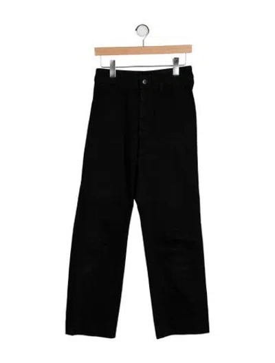 Pre-owned Simon Miller High-rise Straight Leg Jeans In Black