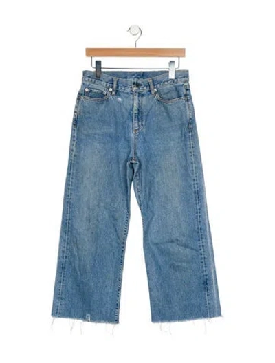 Pre-owned Simon Miller High-rise Wide Leg Jeans In Blue