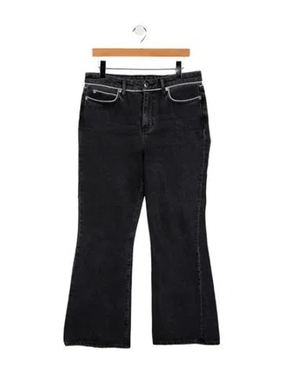 Pre-owned Simon Miller High-rise Wide Leg Jeans In Gray