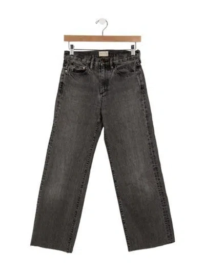 Pre-owned Simon Miller High-rise Wide Leg Jeans In Grey