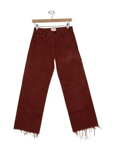 Pre-owned Simon Miller High-rise Wide Leg Jeans In Red