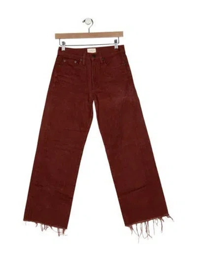 Pre-owned Simon Miller High-rise Wide Leg Jeans In Red