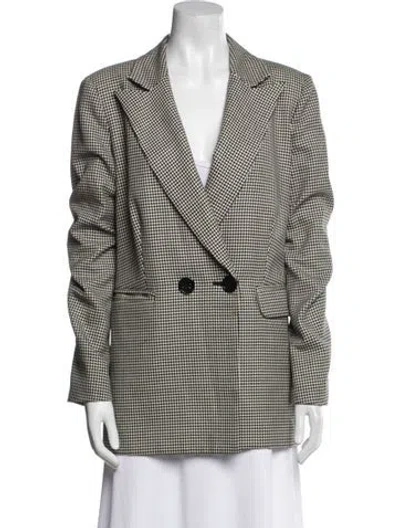 Pre-owned Simon Miller Houndstooth Print Blazer In Multi