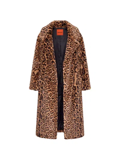 Simon Miller Jetz Cheetah-print Coat In Brown