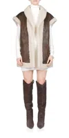 Simon Miller Jetz Vest In Choco Brown In Multi