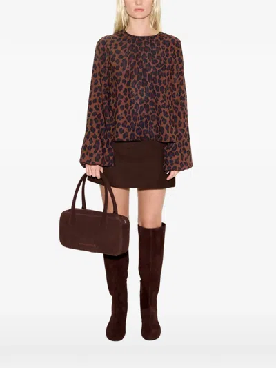 Simon Miller Joplin Leopard-print Top In Brown