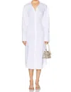 Simon Miller Kerr Poplin Dress In Macadamia In Multi