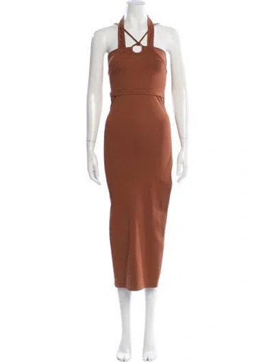 Pre-owned Simon Miller Keyhole Accent Dress Set In Brown