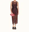 Simon Miller Kinny Mesh Dress In Lip Print In Multi