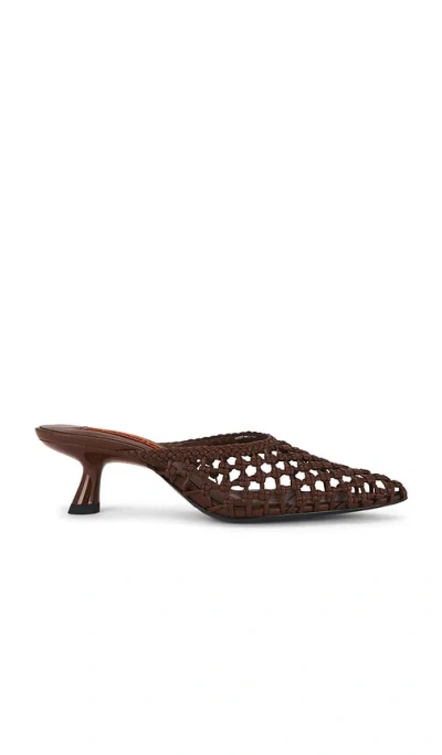 Simon Miller Knotted Gala Mule Pump In Brown