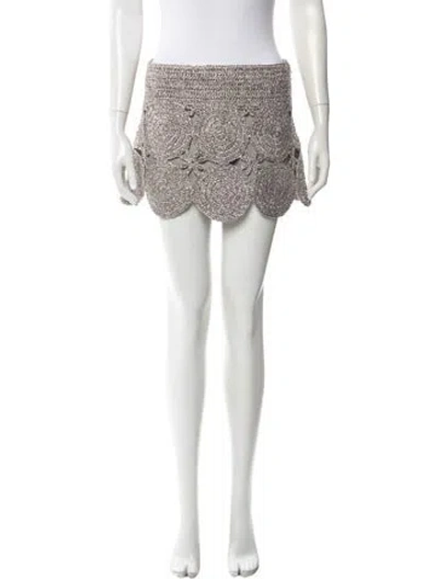 Pre-owned Simon Miller Lace Pattern Mini Skirt