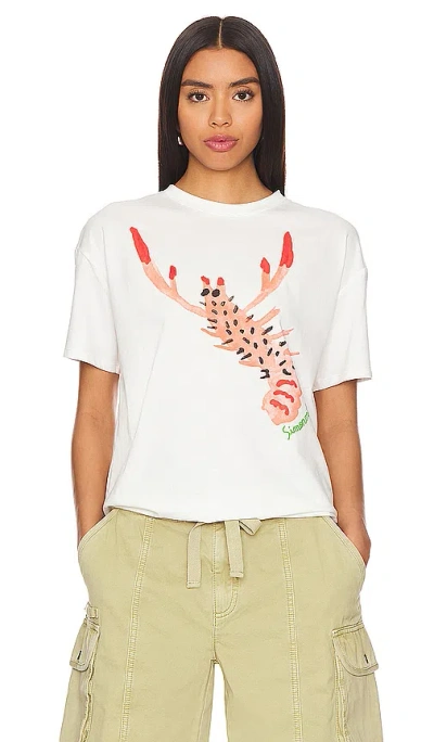 Simon Miller Lango Graphic Tee In Langoustine Logo