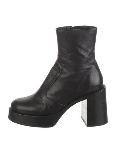 Pre-owned Simon Miller Leather Boots In Black