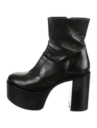 Pre-owned Simon Miller Leather Boots In Black