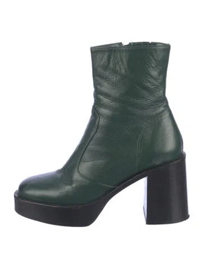 Pre-owned Simon Miller Leather Boots In Green