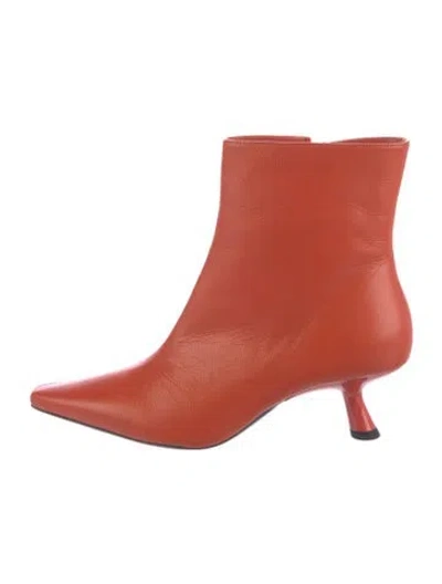Pre-owned Simon Miller Leather Boots In Orange