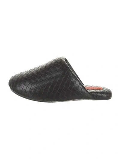 Pre-owned Simon Miller Leather Braided Accents Mules W/ Tags In Black