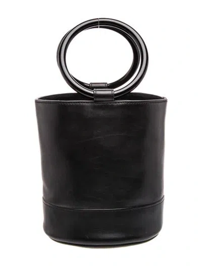 Pre-owned Simon Miller Leather Bucket Bag In Black