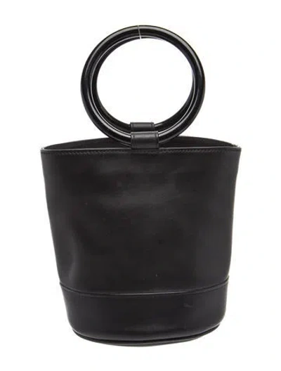 Pre-owned Simon Miller Leather Bucket Bag In Black