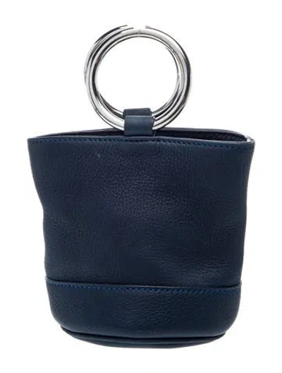 Pre-owned Simon Miller Leather Bucket Bag In Blue