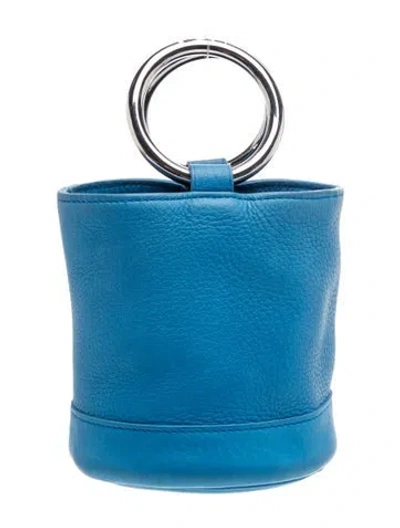 Pre-owned Simon Miller Leather Bucket Bag In Blue