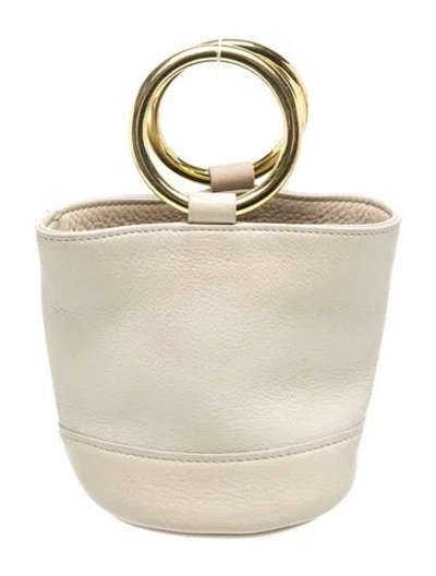 Pre-owned Simon Miller Leather Bucket Bag In Neutral