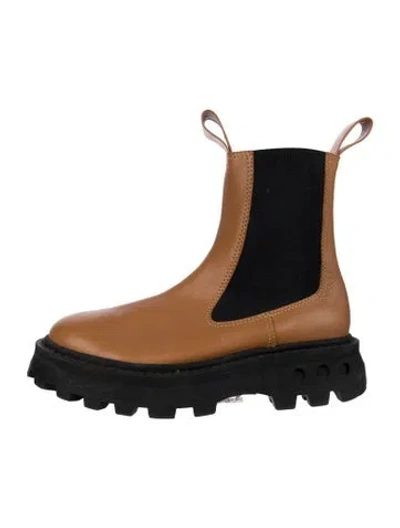 Pre-owned Simon Miller Leather Chelsea Boots In Black