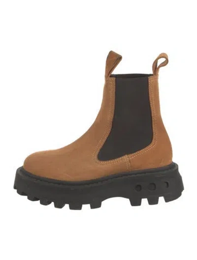 Pre-owned Simon Miller Leather Chelsea Boots In Brown