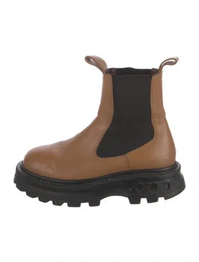 Pre-owned Simon Miller Leather Chelsea Boots In Neutrals
